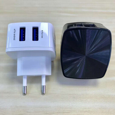 

Mzxtby Universal 2 Port USB UK EU US Plug 3 Pin Wall Charger Adapter 2 USB Ports Travel Charger fast Charging for iPhone for iPad