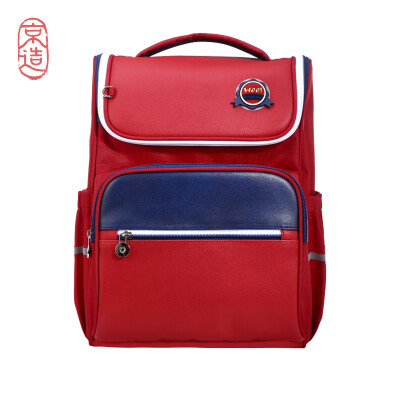 

JZAO primary school students can open the burden reduction shoulder bag red