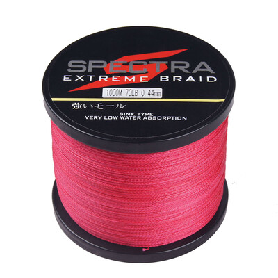 

100M-2000M 6LB-300LB Test Red 100%PE Dyneema Braided Fishing Line