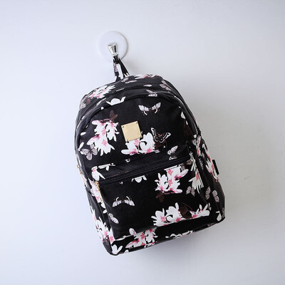 

MyMei Hot Popular Malloom Women Backpack Fashion Causal Floral Printing Bag