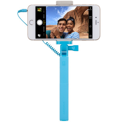 

MOMAX (MOMAX) KMS9 line self-timer / self-timer artifact for Apple / Samsung / Huawei and other wire-connected plug and play blue