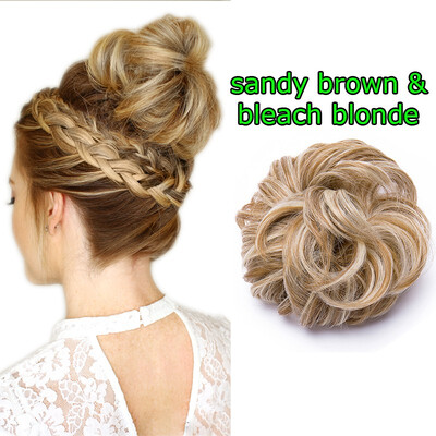 

Curly Wave Thickening Hair Bun Heat Resistant Short Ponytail Holder Hair Extension Cabello Extensión Peluca Cheveux Extension