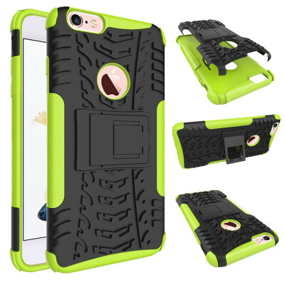 

Fivice iPhone 6 Plus 6S Plus Case TPU anti-fall tire pattern back clip bracket phone case