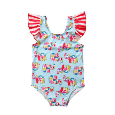 

Newborn Kid Baby Girl Stripe Cartoon Tankini Swimwear Bikini Swimsuit Bathinsuit