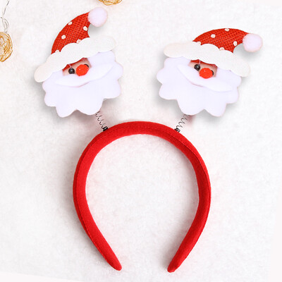 

Domy recall Christmas decorations Christmas headdress decoration Christmas decorations Christmas tree package Christmas ornaments tiara hair accessories double doll headband red old man