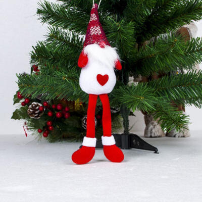 

Christmas Toy Santa Claus Stand Long Hat Gnome Plush Doll Handmade Home Decor