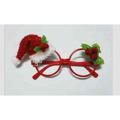 

Santa Claus Glasses Xmas Party Accessories Photo Props Costume Fancy Dress