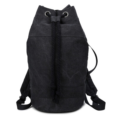 

Light rider travel drawstring shoulder bag men and women outdoor travel leisure canvas backpack student sports basketball bag 814 beam mouth black