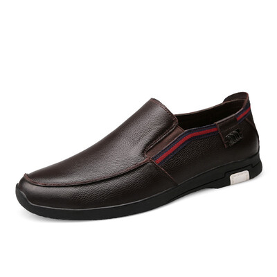 

New mens shoes casual top layer mens shoes non-slip wear-resistant business casual shoes men