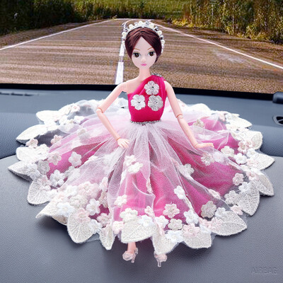 

1Pcs Beautiful Dolls Sweet decorative doll wedding special handmade Doll car interior display decorations accessories