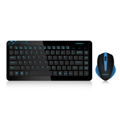 

Win Conson CS1000 Mini Wireless Mouse & Mouse Set Slim Notebook Universal Black Blue