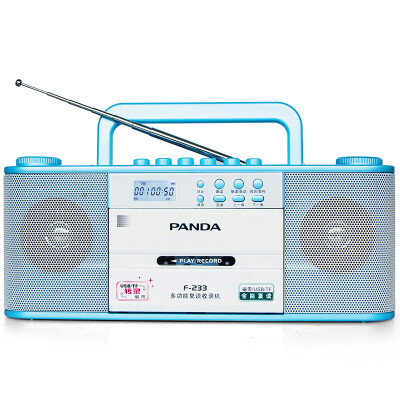 

Panda PANDA F-233 Repeater Tape u Disk English Digital Recorder Transcriber Student English MP3 Card Learning Machine Player Blue