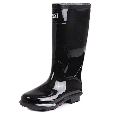 

Pull back rain boots men&39s high tube waterproof anti-skid shoes shoes outdoor shoes sets of shoes HXL818 black high tube 40 yards