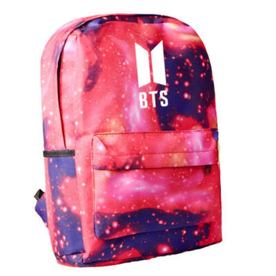 

KPOP BTS Logo Unisex Backpack Bangtan Boys School Shoulder Bag Jimin Jung Kook