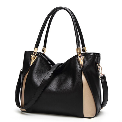 

set famous brand shoulder bag handbag pu leather patchwork women handbag high quality messenger bag for women