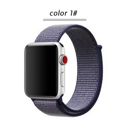 

Kebbit Nylon Sport Band for Apple Watch Series 4 3 2 1 38MM 42mm 40MM 44mm Soft Breathable Watch Strap Colorful iWatch Bands