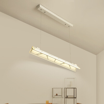 

Baycheer HL487486 Neutral Light Linear Chandelier Lights in Off White for Dining Room Study Room