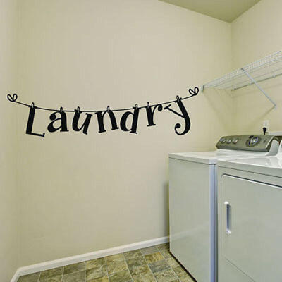

Laundry Wall Quote Decal Vinyl Stickers Lettering Art Modern Laundry Room Decor