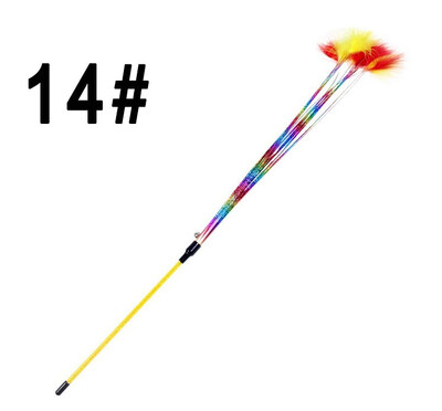 

High Quality Pet Cat Toy Newly Design Bird Feather Plush Plastic Toy for Cats Cat Catcher Teaser Toy