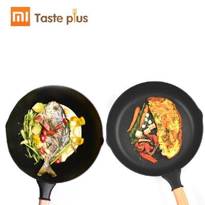 

Xiaomi MOTOMI Nonstick Wok Frying Pan Fried Kitchen Soup Pot Mutiple Purpose for Induction Cooking Oven Aluminum Alloy Light Beech