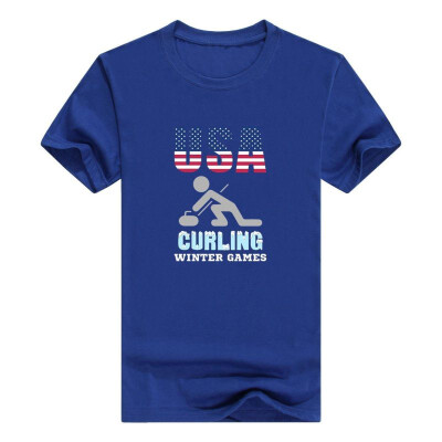 

Curling 2018 Winter Sports Games Chess on Ice Gift T-Shirt