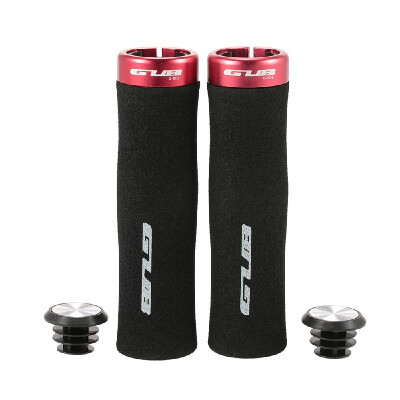 

GUB 1 Pair of Anti-slip Cushioned Bike MTB Handlebar Locking Grips Bike Cycling Handlebar Hand Grips with End Plugs Caps