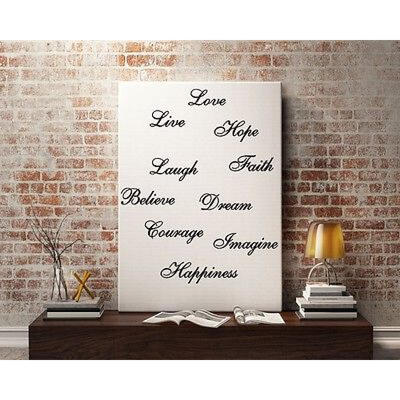 

Faith Hope Dream Wall Decal Inspiration Stair Quote Vinyl Lettering Home Decor