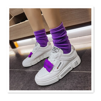

2018 new wild Korean version of the autumn net red flat shoes flame shoes thick bottom high to help womens shoes muffin bottom ca