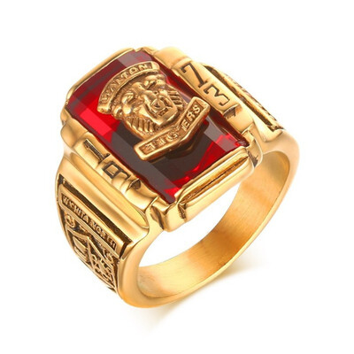 

Titanium steel ring is a retro ring for men