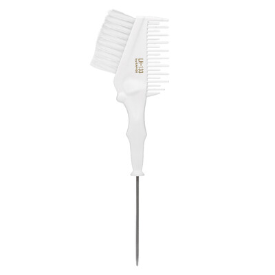 

Double-sided TintDye Brush Hair Coloring Comb With Tailed Handle Dyeing Brush Salon Hairstyling Tool Home Use