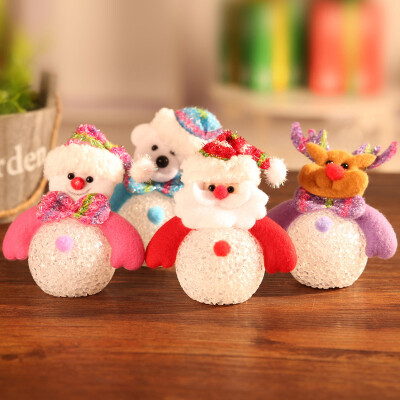 

Many memories of Christmas decorations Christmas tree package ornaments children Christmas gift decorations EVA luminous doll Christmas tree pendant Christmas children gift elderly
