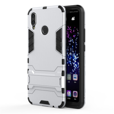 

Fecoprior TPU PC Case For Huawei P Smart Plus Back Cover Stand Armor Shield Celulars Fundas Coque