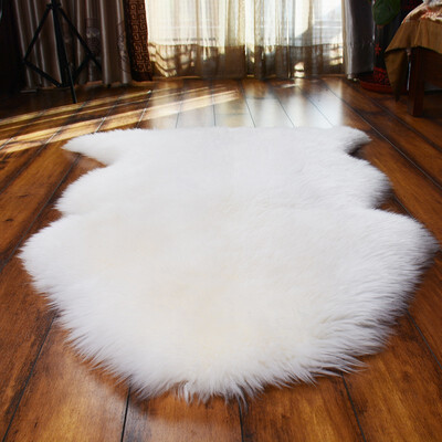

Genuine Sheepskin Rug Real Sheepskin Blanket IvoryWhite Natural Fur Single Pelt2ft x 3ft