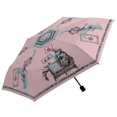 

Mario Gucci (MARJA KURKI) fifty umbrella happy cat summer shade lady small green umbrella green 9Z654652