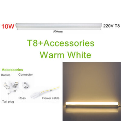 

LED Tube T5 Light 30CM 60CM 220V240V LED Fluorescent Tube LED T5 Tube Lamps 6W 10W Cold White Light Lampara Ampoule PVC Plastic