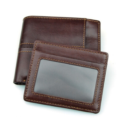 

Mens Extra Capacity Leather Slim fold Wallet