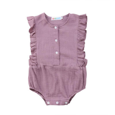 

UK Cotton Newborn Baby Girl Sleeveless Romper Jumpsuit Bodysuit Outfit Clothes