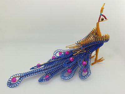 

peachick Creative handicraft aluminum wire aluminum wire model decoration Folk handicraft handmade Phoenix