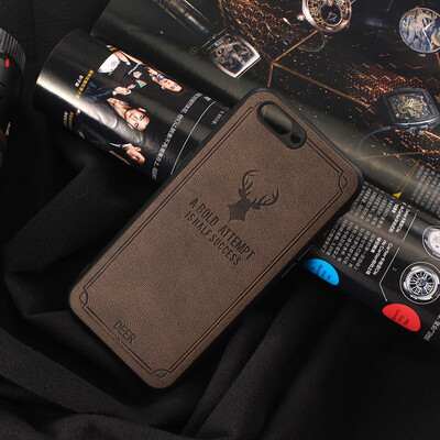 

Elk Embossed Mobile Phone Case For iPhone 8 Plus Shell