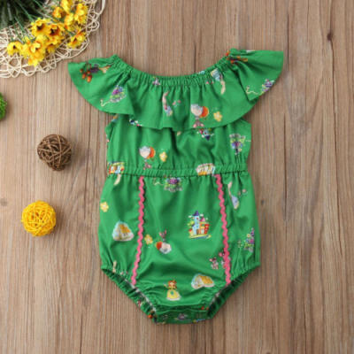 

Baby Girls Kids 1Pcs Outfit Cartoon Casual Tops Cotton Romper Bodysuit Summer