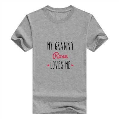 

Baby Gifts For All Personalized Grandma Gift My Granny Loves Me Toddler Juvy Man T-Shirt