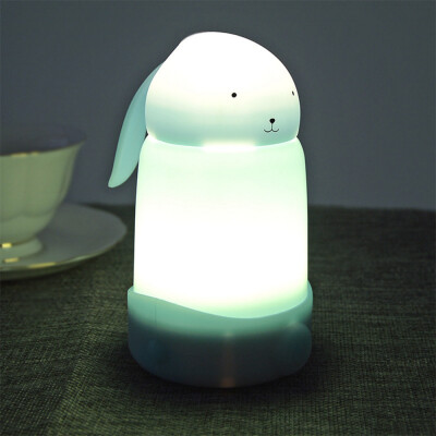 

BRELONG Silicone rabbit night light Touch sensitive children\s table lamp USB charging