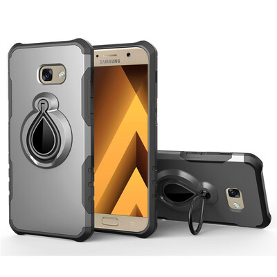 

Fivice Samsung Galaxy A5 2017 Case TPU Water Drop Ring Stand Car Power Magnetic Drop-proof Phone Case