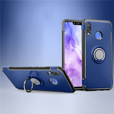

Fivice Huawei nova 3 case PC metal ring shell magnetic car bracket TPU phone case