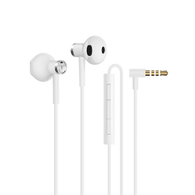 

Original Xiaomi Dual-unit Half-in-ear Earphones MEMS Microphone Wired Control Headphone Durable TPE Cable 35mm Jack Earbud for Sm