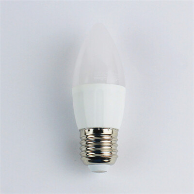 

3W E27 LED Candle Light Bulb C37 5 leds SMD 3528 Warm White 225lm 6400K AC 110 - 240V