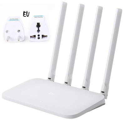 

Original Xiao mi mi wifi router 4C 64 RAM 80211 B g n 24g 300 mbps 4 antennas of Repeater Band Wireless Routers APP Control