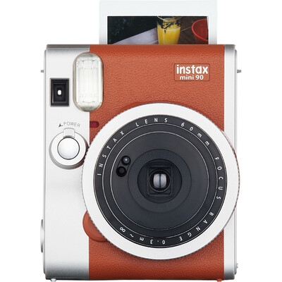 

Fuji (FUJIFILM) INSTAX серебристо-коричневая камера для передачи изображения камеры MINI90