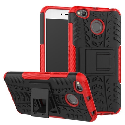 

Fivice Redmi 4X Case TPU anti-fall tire pattern back clip bracket phone case