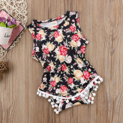 

Newborn Baby Girls Romper Jumpsuit Bodysuit Infant Floral Clothes Outfits Sets